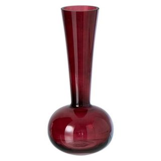 Vase Design en Verre "Iris" 32cm Bordeaux