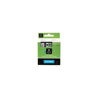 DYMO D1 Bande 24 mm x 7 m Noir sur Transparent S0720920