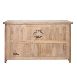 Bar en bois clair 3 tiroirs 2 tablettes  - CASIMIR