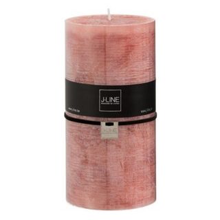 Bougie Cylindrique Déco "Junina" 20cm Terracotta