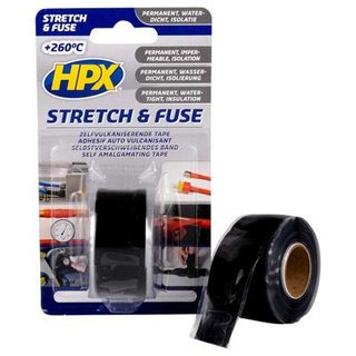 Ruban auto-vulcanisant Stretch & Fuse HPX-SZ2503 3 m x 25 mm noir