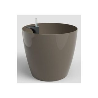 Pot a plante auto-arrosant ARTEVASI San Remo 36 cm taupe plastique UV
