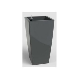 Pot carrE auto-arrosant ARTEVASI Pisa anthracite 40 x 40 x 78 cm