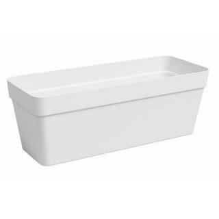 Jardinière CAPRI - Plastique - Blanc - Rectangulaire - L49,9 x P20 x H18,1cm - ARTEVASI