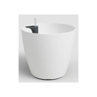 Pot cache-pot auto arrosage ARTEVASI San Remo blanc mat 30,5 x 27 cm