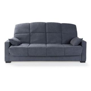 Banquette clic clac 3 places - tissu gris clair - Style contemporain - L223 x P9