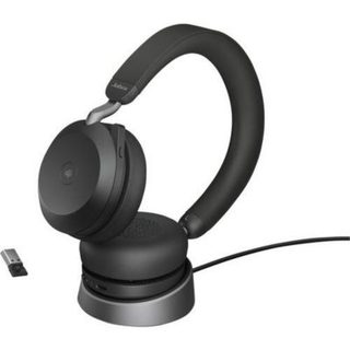 Jabra Evolve2 75 micro-casque supra-auriculaire sans fil avec station de charge et adaptateur USB-A