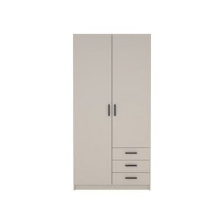 Armoire chambre Furniture To Go Sprint Lars beige mat 2 portes 3 tiroirs