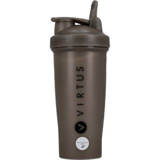 Shaker protéine VIRTUS Castaldo 500 ml Noir PP avec boule mélangeuse
