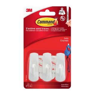 Petit crochet Command 17002-3 3 crochets + 6 languettes
