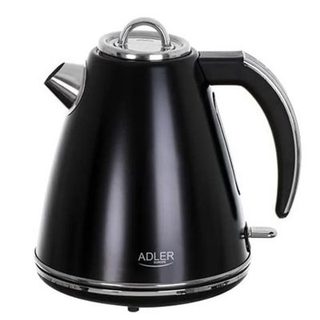 Adler AD 1343 Bouilloire en métal noir 1,5 L STRIX