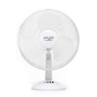 Adler ventilateur de table oscillant et inclinant blanc 90 W 3 vitesses