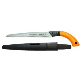 FISKARS Grande scie de jardin à lame fixe avec étui SW84 lame 330mm
