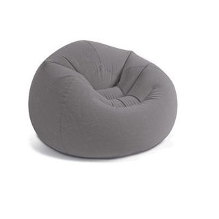 Pouf gonflable Intex texture velours