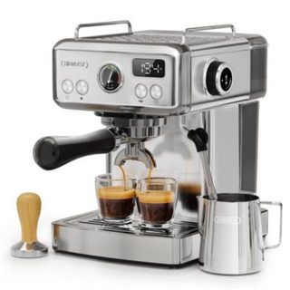 HiBREW H10A Semi Automatic Espresso Coffee Machine, 20Bar Pressure, Milk Frother, Temperature Adjustable, 350ml Pitcher