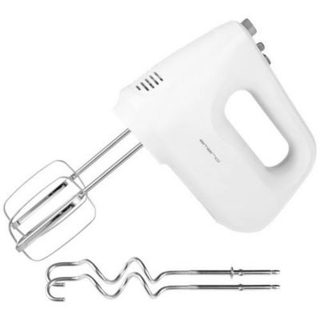 EMERIO HM-124178 Batteur à main 250 W blanc, 6 vitesses, accessoires inox.