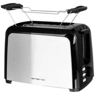 Grille-pain EMERIO TO-123924 noir, 750 W, 7 niveaux de brunissage, grille viennoiseries