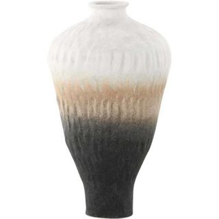 Vase en grès Pane 6x29 cm - Beige