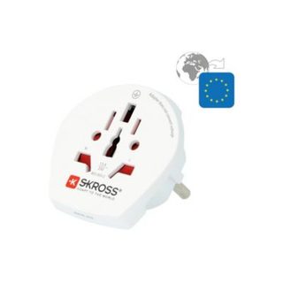 Adaptateur voyage Monde vers Europe Skross 16A Blanc Type C Schuko