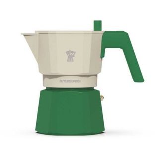Cafetiere italienne PEZZETTI FUTUREXPRESS 3 tasses aluminium vert foret