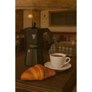 Cafetière italienne PEZZETTI Italexpress Aluminium 6 tasses Noir