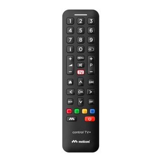 Meliconi - Télécommande universelle CONTROL TV+ pour une TV - 100% fonctions d'origine - Accès direct Netflix - programmation simp