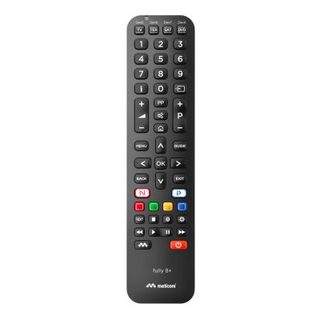 Meliconi - Télécommande universelle FULLY 8+ pour 8 appareils - 100% fonctions d'origine - Smart Tv - Accès direct Netflix et Prim