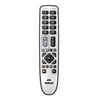 Meliconi - Télécommande universelle PRATICO DUO pour 1 TV et 1 décodeur TNT ou SAT - 100% fonctions d'origine - Corps en gomme