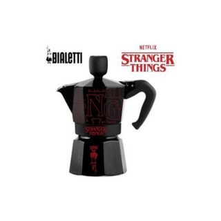 Moka Express Bialetti Stranger Things 6 tasses 270 ml aluminium noir rouge