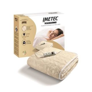 Surmatelas Chauffant - Imetec - Chauffe-lit Pour Lit Double 150 x 80 cm - 2 Commandes avec 2 Températures - Lavable