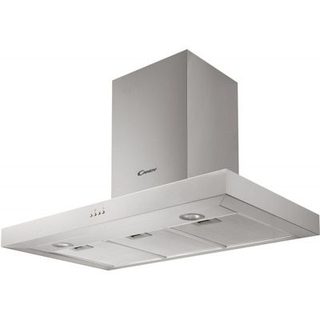 Hotte décorative murale 90cm 65db 571m3/h inox Candy CMB955X