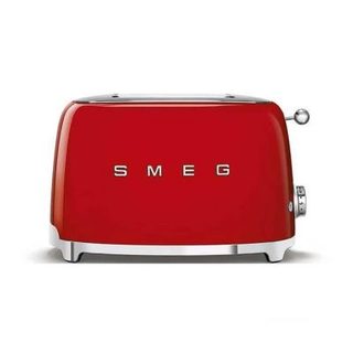 Grille-pain - SMEG - 2 tranches - 950watts - tiroir ramasse miettes - Rouge