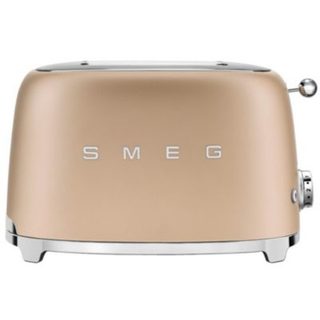Grille-pain 2 fentes 950w or mat Smeg TSF01CHMEU années 50