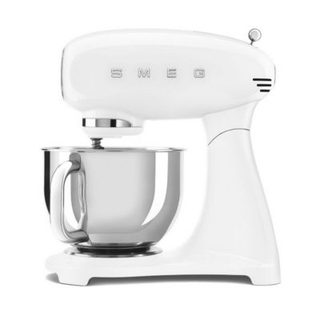 Robot pâtissier multifonctions 4.8l 1000w blanc Smeg SMF05WHEU style des années 50