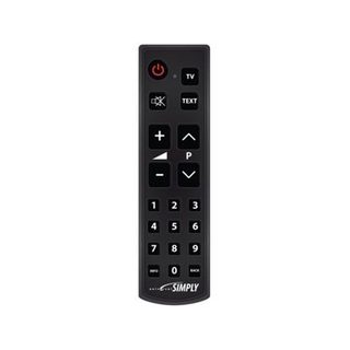 Télécommande SIMPLY pour TV  programmation par code (grosses touches) MBG FRANCE - SIMPLY1731