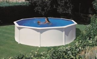 Gre Pools Piscine ronde acier D.3,70m x H: 1,22m - Filtration à sable