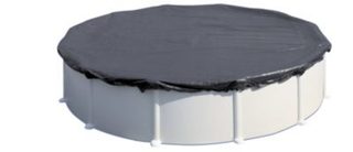 Bache d'hivernage blanc pour piscines acier rondes diamètre 4.8m Gre