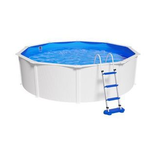 Piscine hors sol acier ronde GRE Fidji Ø480 x H122 cm avec filtration