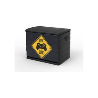 Plastiken Coffre de rangement Game Zone 260 L en plastique noir 80 x 75 x 24 cm
