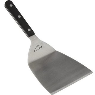 Spatule coudée Plancha LACOR 27 cm inox lame 12x11,5 cm