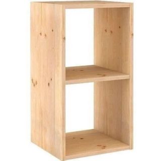 Cube 2 cases Dinamic - ASTIGARRAGA KIT LINE - Pin massif - Meuble de salon - Style campagne - 71x33x36 cm