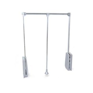 Emuca Penderie rabattable pour armoire Hang, 450 - 600, Chromé, Acier et Plastique.