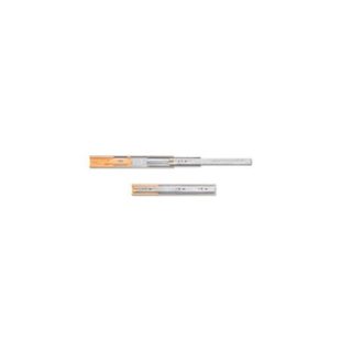 Emuca Jeu de coulisses à billes pour tiroirs à sortie totale, fermeture amortie, hauteur 45mm, longueur 300mm, acier, zingué