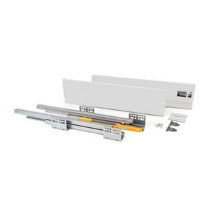 Emuca Tiroir extérieur Concept 30kg hauteur 138mm, profondeur 300mm, Acier, Peint en blanc