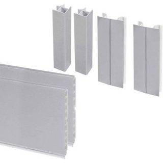 Kit de plinthes de cuisine avec accessoires Plasline Satiné