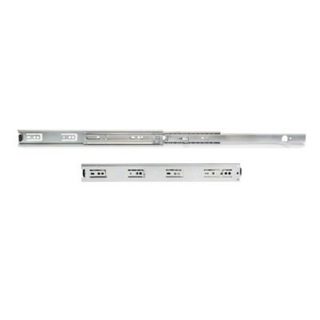 Emuca Jeu de coulisses à billes à sorties totale avec supports, hauteur 45mm, longueur 600mm, Acier, Zingué