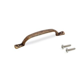Emuca Poignée pour meubles Nairobi, L139mm, entraxe 96mm, Zamak, Bronze