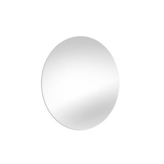 Emuca Miroir de salle de bain Cassiopeia avec éclairage décoratif à LED, diamètre 60 cm, AC 230V 50Hz, 20 W + 12 W, Aluminium
