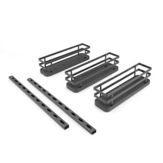 Emuca Kit de plateau à épices Titane pour meuble de cuisine ou élément suspendu, acier, gris anthracite