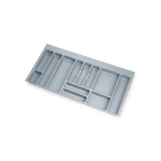 Emuca Range-couverts Optima pour tiroir universel, module 1.000mm, Plastique, Gris